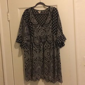 Anthropologie- Akemi + Kin Eyelet Swing Dress